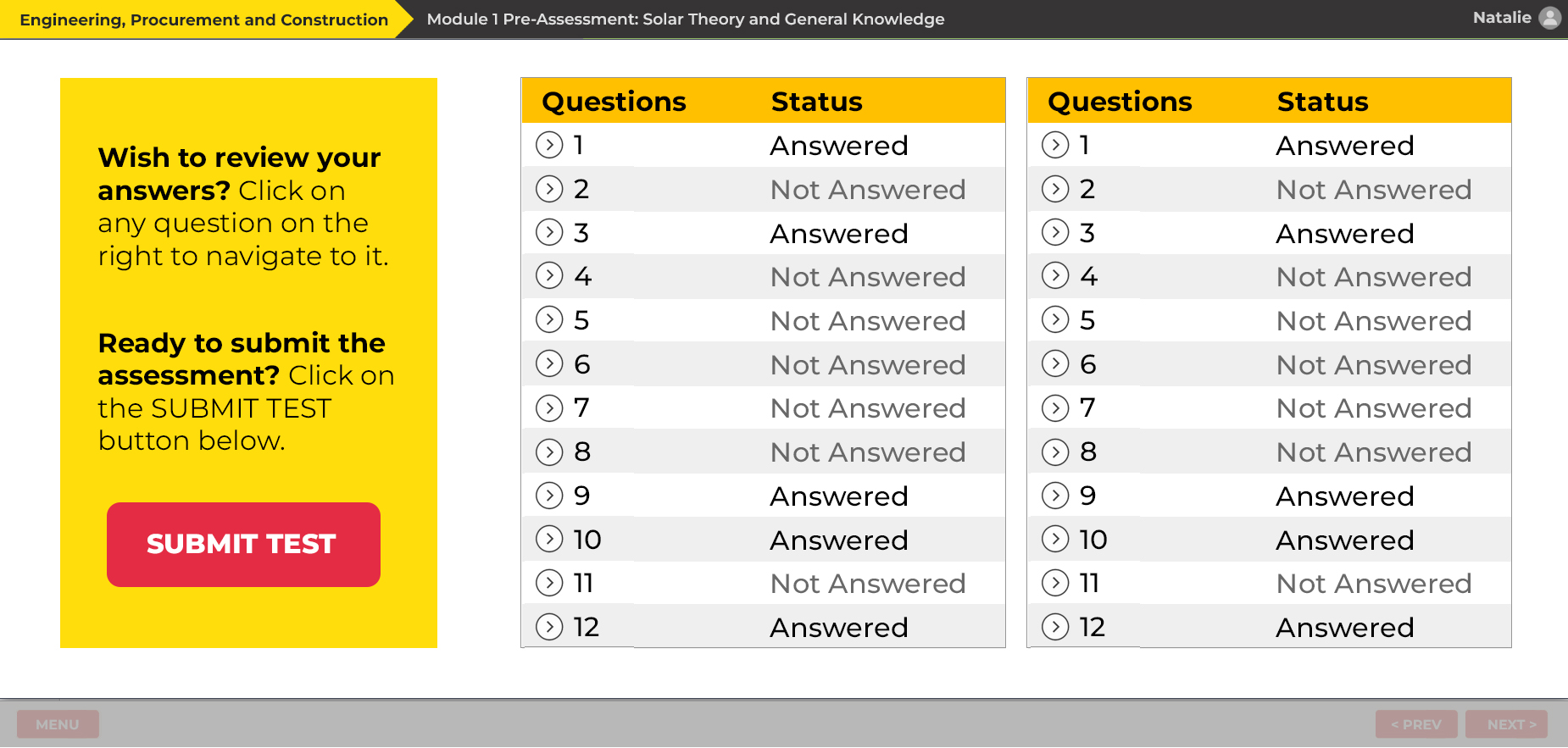 Education and Capacity Building - Pre and Post Assessments