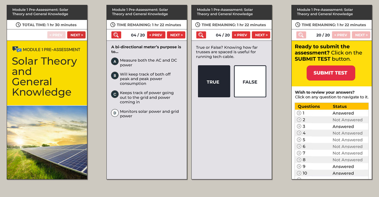 Education and Capacity Building - Pre and Post Assessments (Mobile View)